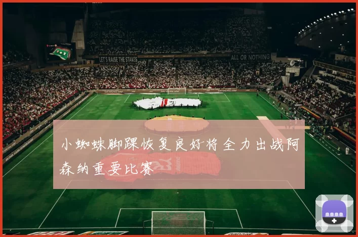 小蜘蛛脚踝恢复良好将全力出战阿森纳重要比赛